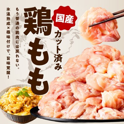 【特別規格】国産 鶏もも肉 ポーションカット 1kg  氷温熟成×極味付け 小分け mrz0394