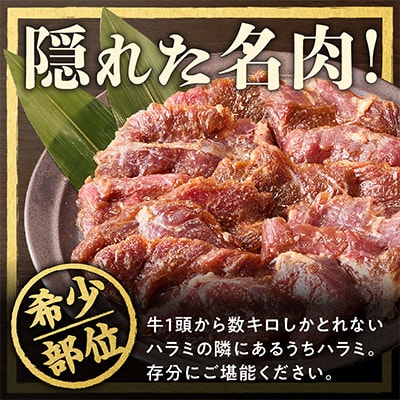 希少部位 牛肉 うちハラミ 2kg(400g×5)【氷温熟成×特製ダレ】 mrz0399