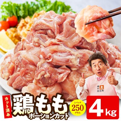 【カット済み】国産 鶏肉もも 4kg 氷温熟成×極味付け 小分け mrz0498