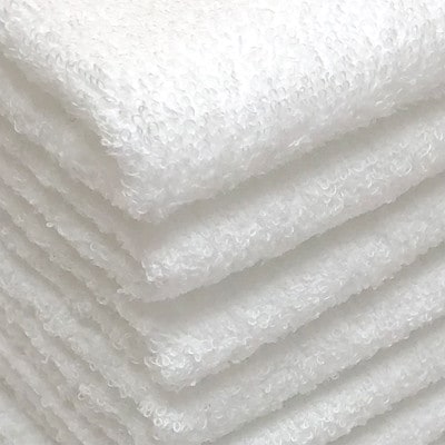 真っ白な泉州産　フェイスタオル(抗ウィルス加工)　12枚 G2152