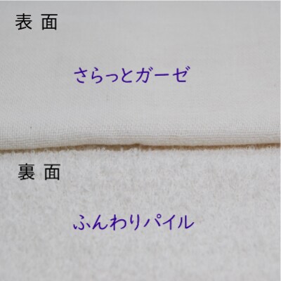さらっとガーゼとふんわりパイルのやさしいタオル　10枚セット　099H311