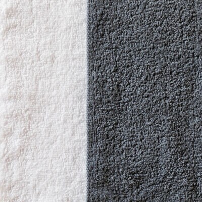 モノトーンタオル(ブルーグレー3枚 ホワイト2枚) 2個セット 099H284