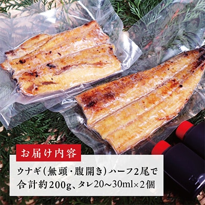 国産うなぎ ハーフカット 合計 200g 秘伝のたれ 蒲焼 訳あり 鰻 ウナギ kgp0037-1