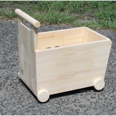 手作り木製おもちゃも運べる手押し車-1型・片面透かし 099H2111