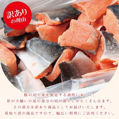 塩銀鮭切り落とし訳あり1.5kg　骨取り済み　010B1144
