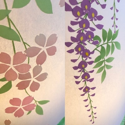 正絹着物生地で作ったおしゃれな行灯 花三様 あんどん あかり 夢あかり 099H821