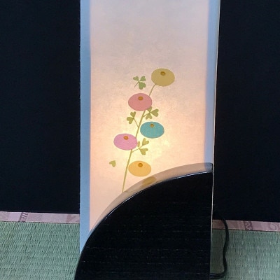 正絹着物生地で作ったおしゃれな行灯 万寿菊 あんどん あかり 夢あかり 030D099