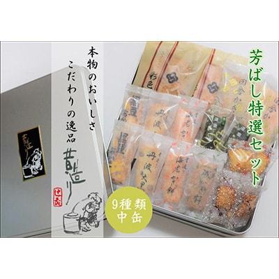 芳ばし特選セット 中缶 おかき9種360g 099H1821