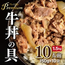 牛丼の具 小分け 150g&times;10袋 レンジで簡単調理 G651