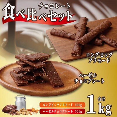 ロングビッグアラモード&ヘーゼルチョコプレート 食べ比べ 合計 1kg G797