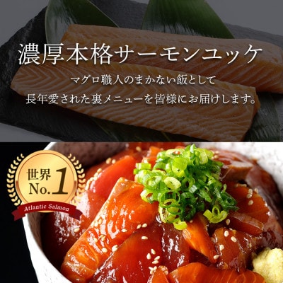 【無地熨斗】サーモンユッケ 150g×2パック 小分け 韓国グルメ G827