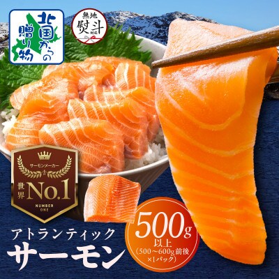【無地熨斗】アトランティックサーモン 500g以上 G821