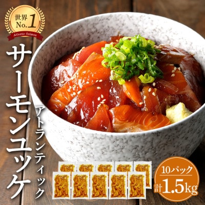 サーモンユッケ 合計 1.5kg 小分け 150g×10パック 韓国グルメ G830