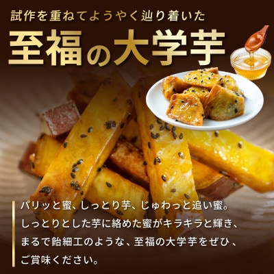 こだわり大学芋 食べ比べ2種 計600g スティックと乱切り 追い蜜付き 小分け 005A669