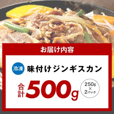 味付けジンギスカン 500g(250g×2P/2人前)小分け ラム焼肉 010B1632