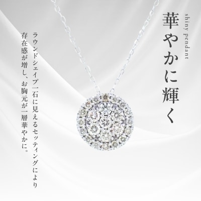 ARC-EN-CIEL　プラチナダイヤ0.30ctペンダント　【鑑別書付き】 J028-4