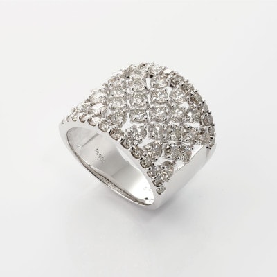 ARC-EN-CIEL PTダイヤリング(計3.0ct)【鑑別書付き】サイズ10号 J007-1