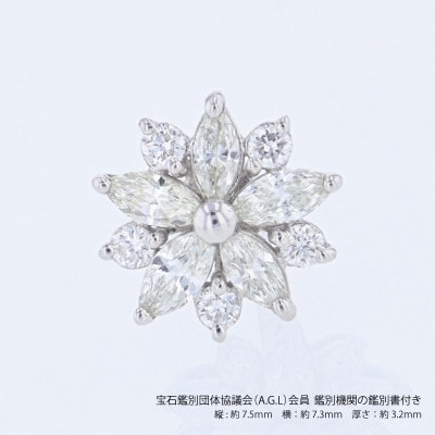 ARC-EN-CIEL PTダイヤピアス(計 0.40ct)【鑑別書付き】 J089