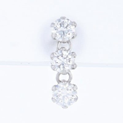 ARC-EN-CIEL PTダイヤピアス(計 0.50ct) 【鑑別書付き】J090