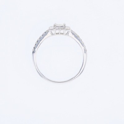 ARC-EN-CIEL PTダイヤリング(計 0.50ct) 【鑑別書付き】サイズ16号 J091