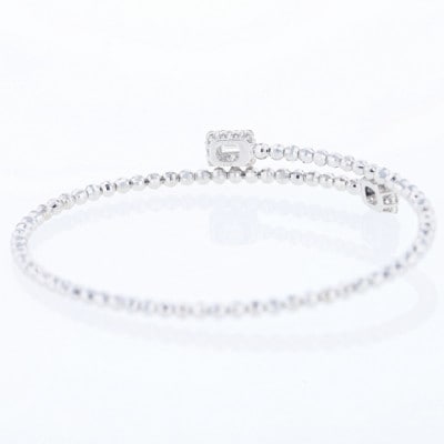 アルカンシェルPTダイヤ形状記憶バングル(計 0.52ct)【鑑別書付き】サイズM J094