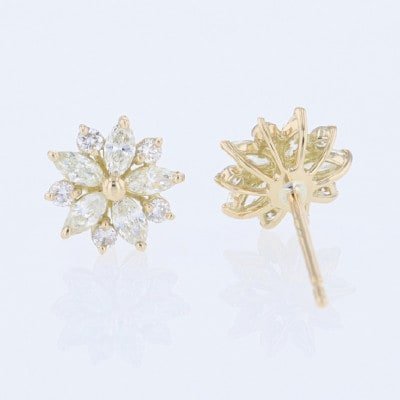 アルカンシェル K18YGダイヤピアス(計0.40ct)【鑑別書付き】 J099