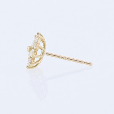 アルカンシェル K18YGダイヤピアス(計0.40ct)【鑑別書付き】 J099