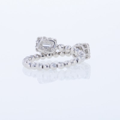 アルカンシェル PTダイヤ形状記憶リング(計0.52ct)【鑑別書付き】サイズM J101