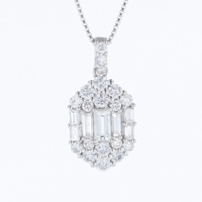 アルカンシェル プラチナダイヤペンダント(計 0.50ct) 【鑑別書付き】J103