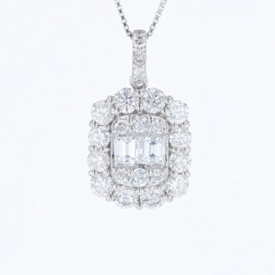 アルカンシェル プラチナダイヤペンダント(計 1.00ct)【鑑別書付き】 J104