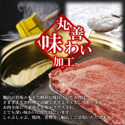 黒毛和牛 ロースステーキ 2枚 総量 500g【丸善味わい加工】mrz0002