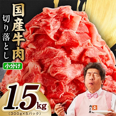 国産 牛肉 切り落とし 1.5kg(300g×5)【氷温熟成×極味付け】