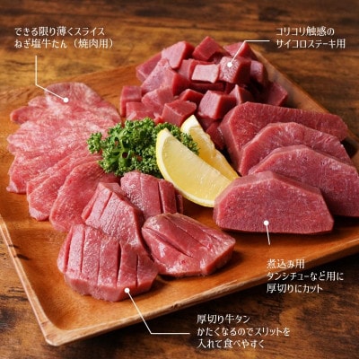 牛タン先ブロック 1.5kg【氷温熟成×極味付け】mrz0042