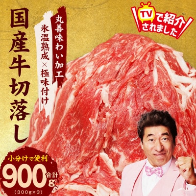 国産 牛肉 切り落とし 900g(300g×3)【氷温熟成×極味付け】mrz0117