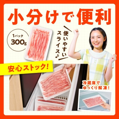 【氷温熟成×極味付け】国産 豚バラ スライス 2.4kg 小分け 300g×8P mrz0443