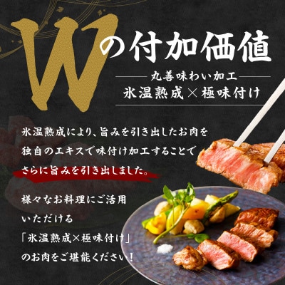 【氷温熟成×極味付け】黒毛和牛 ヒレステーキ & サイコロステーキ 合計 480g　mrz0319
