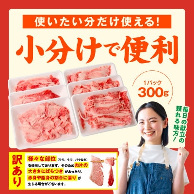 【毎月定期便】国産牛肉 切り落とし 総量7.2kg 極味付け 1.2kg×全6回 099Z307