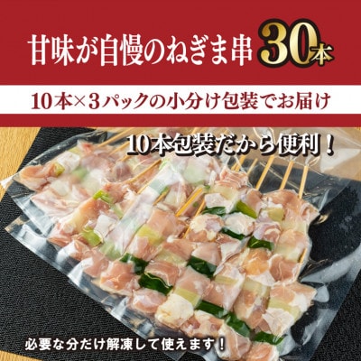国産 焼き鳥 ねぎま 30本 小分け 30g×30串 もも バーベキュー CFX0046
