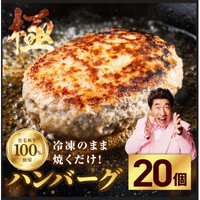 黒毛牛肉100% 極み 生ハンバーグ 180g×20個 CFX0028