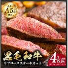 A5/A4等級黒毛和牛リブロースステーキ合計4kg(250g×16p)極み味付け肉 CFX0066