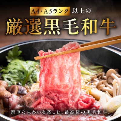 黒毛和牛A5/A4サーロインすきしゃぶセットG3701