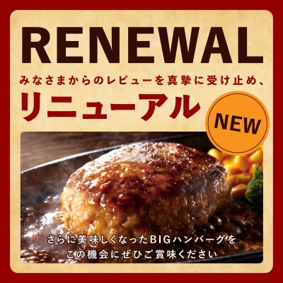 【さとふる限定】BIGハンバーグ4kg+サーロインステーキ250g G3627-1