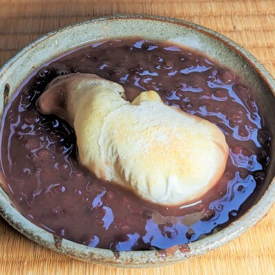 老舗和菓子屋さんの杵つき生丸餅(白)12個&つぶあん200g×3セット　099H1714