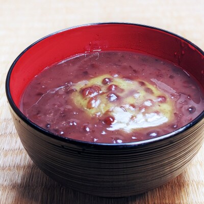 老舗和菓子屋さんの杵つき生丸餅(よもぎ)12個&つぶあん200g×3セット　099H1712