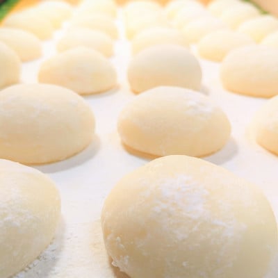 【期間限定】老舗和菓子屋さんの杵つき生丸餅(白)12個&つぶあん300g×3セット 099H2562