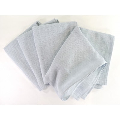 やわらかガーゼ フェイスタオル 4枚 グレー 泉州産タオル  099H4311
