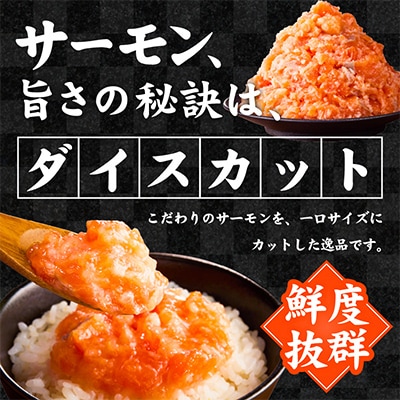 サーモン ダイスカット 合計1kg 【海鮮丼・小分け】 015B617