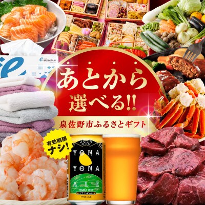 【有効期限なし】あとから選べる 泉佐野ふるさとギフト sn027a