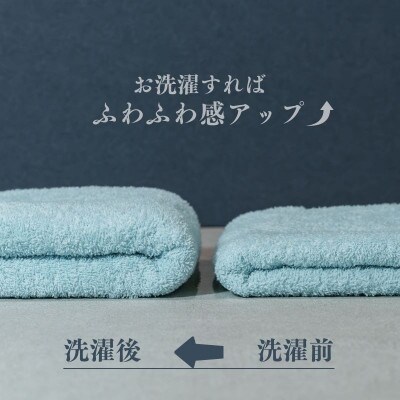 カラーバスタオル 4枚セット (アクア) 010B1353