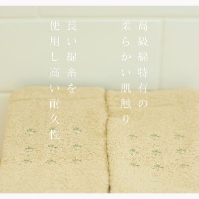 スーピマコットンハンドタオル 10枚セット(ベージュ) 010B1334